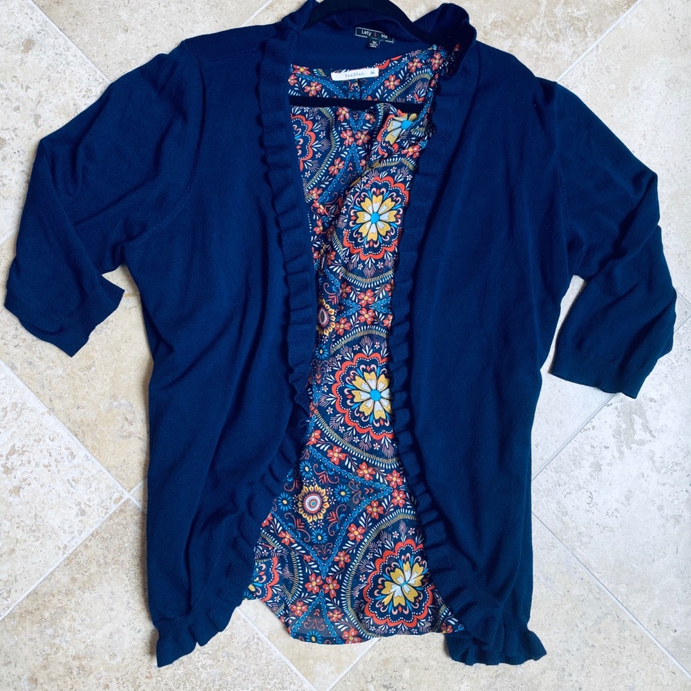 Fall cardigan and top